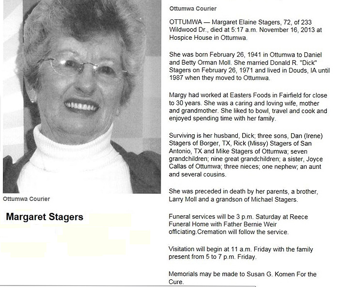 Margaret Moll Stagers